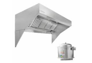 Low Ceiling Sloped Front Exhaust Hood