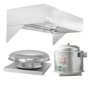 HoodMart Restaurant Hood System w/ Eco Make-Up Air 13’ x 48” 2013-DB COMPRAR, Economy Short Cycle Makeup Air (IPS), Standard Short Cycle IPS