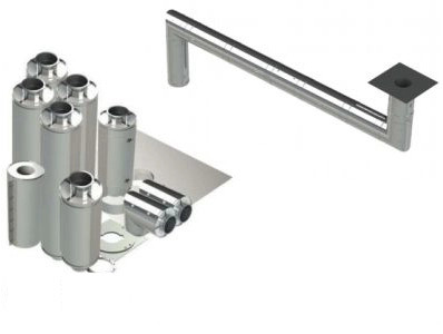  HOODMART Sistema de campana de cocina de baja proximidad de 9  pies para restaurante, Campana extractora, extractor, accesorios de equipo  y accesorios para colgar